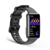 Inteligentné hodinky FitMate™ JL06 Black ECG – s čiernym silikónovým remienkom