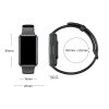 Inteligentné hodinky FitMate™ JL06 Black ECG – s čiernym silikónovým remienkom