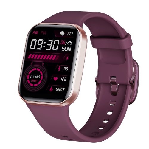FitMate™ Q23 – ružovo-zlatá, tmavo fialová s vymeniteľným silikónovým remienkom